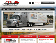 Tablet Screenshot of ftctransportation.com